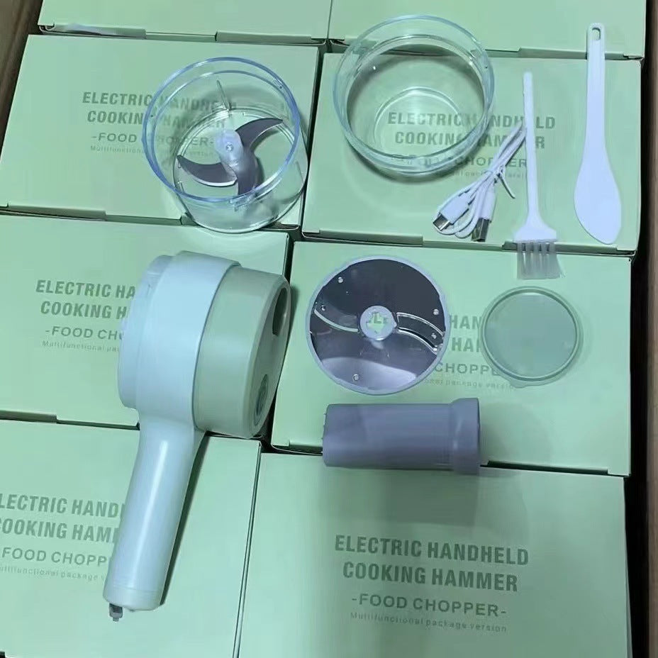 Multifunctional Household Slice Electric Garlic Pounding Chopper EX-STOCK Canada