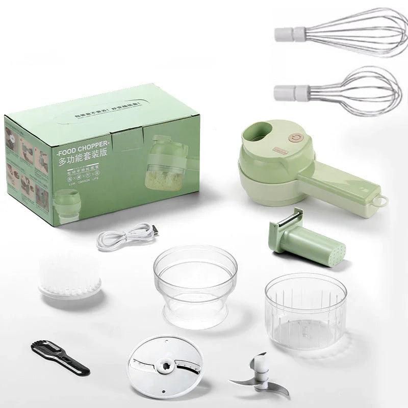Multifunctional Household Slice Electric Garlic Pounding Chopper EX-STOCK Canada
