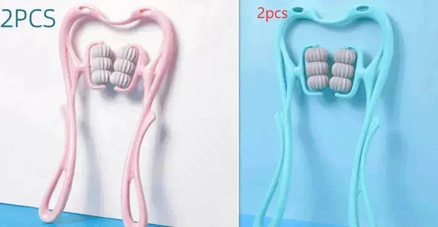 Multifunctional Manual Six-wheel Neck Massager Massage Relieve Roller Massage Tool - EX-STOCK Canada