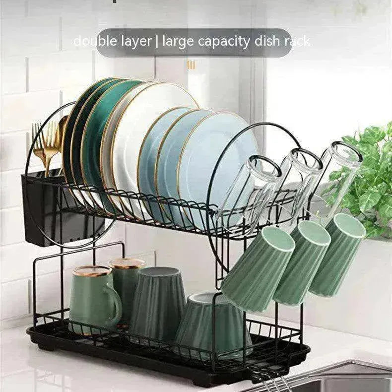 Support de rangement pour bols et assiettes de style simple étroit pour séchage et égouttage - EX-STOCK Canada