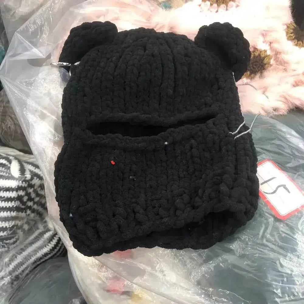 New Bear Ears Knitted Hat - EX-STOCK Canada
