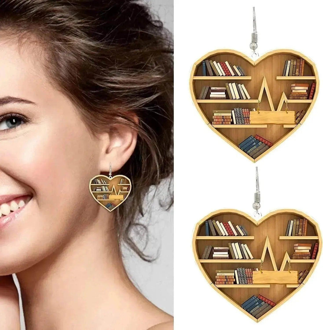 Nuevo Pendiente de Bibliotecario Corazón para Amantes de los Libros - EX-STOCK Canada