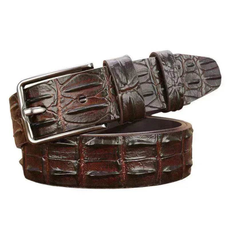 New Fashion Luxury Leather Design Male Dermis Leather Belt - EX-STOCK Canada