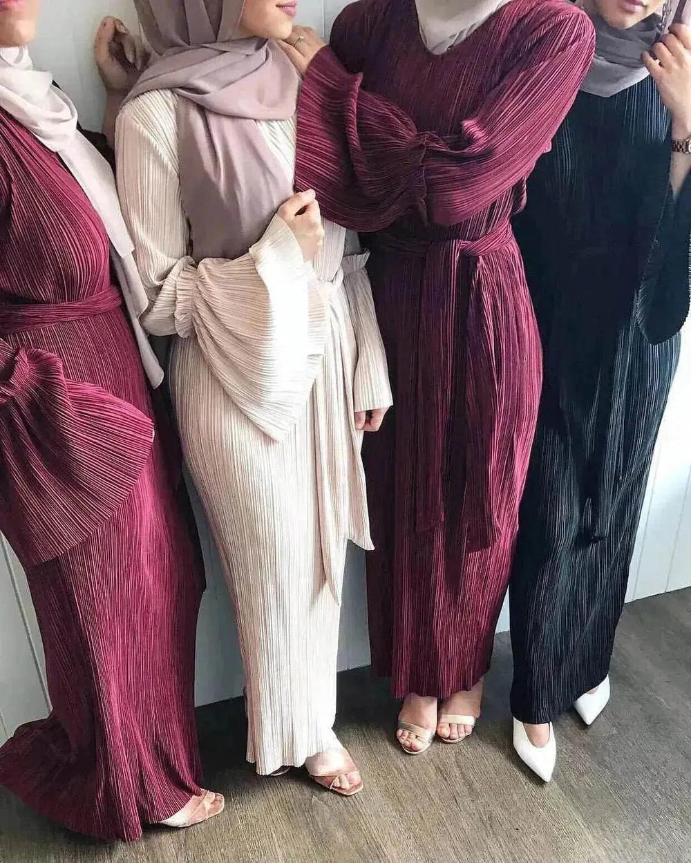 Nueva Falda Larga Plisada de Moda Vestido Árabe - EX-STOCK Canada
