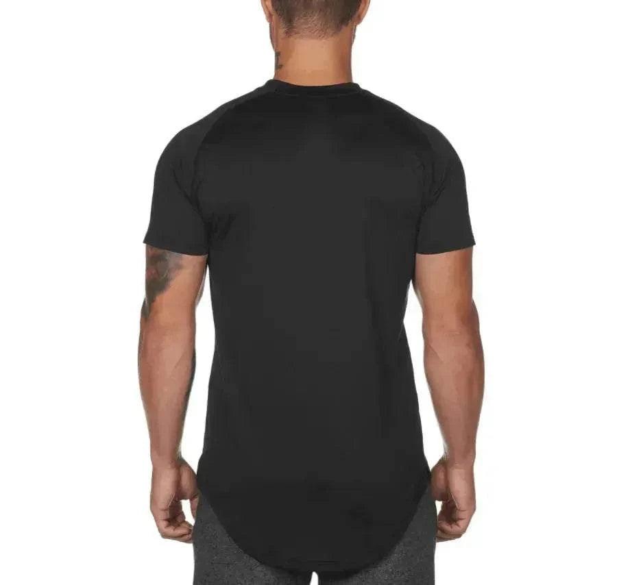 Neue Sportbekleidung Einfarbige Shirts Maßgeschneiderte Herren Fitness Sportbekleidung - EX-STOCK Canada
