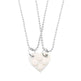 New Heart Shaped Stitching Acrylic Couple Necklace - EX-STOCK Canada