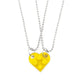 New Heart Shaped Stitching Acrylic Couple Necklace - EX-STOCK Canada