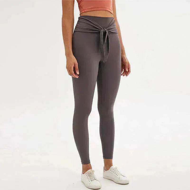 Nine-point legging yoga pants with straps - EX-STOCK Canada