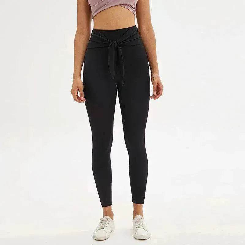 Nine-point legging yoga pants with straps - EX-STOCK Canada