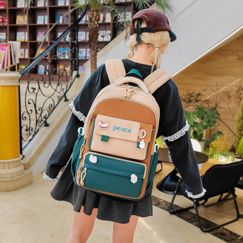 Women's Large Capacity Lightweight Simple Schoolbag EX-STOCK