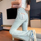 High Waist Light Blue Bootcut Jean pant women Flared Denim Pant - EX-STOCK Canada