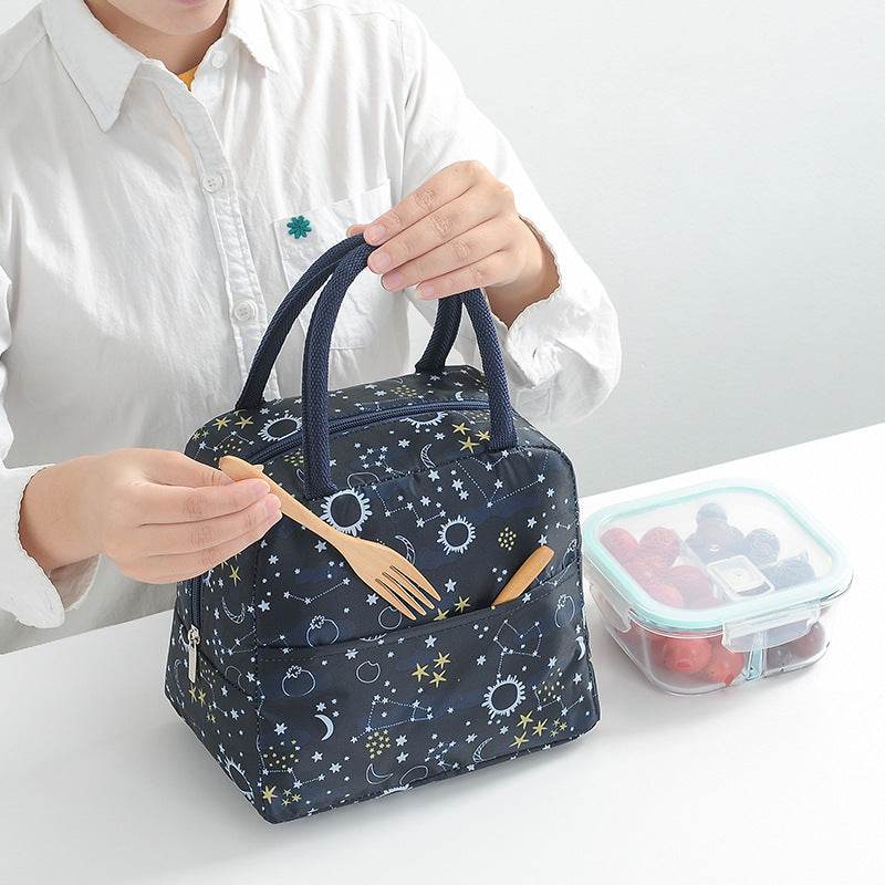 Portable Floral Aluminum Foil Thermal Insulated Lunch Bag - EX-STOCK Canada