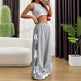 Fashion Bow lace up Oversized Baggy Sweat Pant women - EX-STOCK Canada