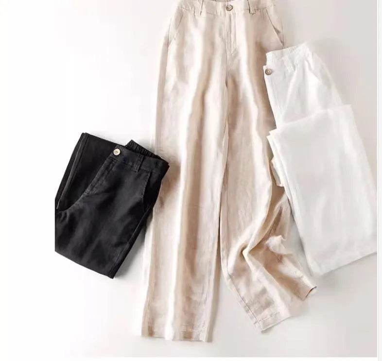 Fashion Summer Casual High waist plain trouser Pants For Women - EX-STOCK Canada