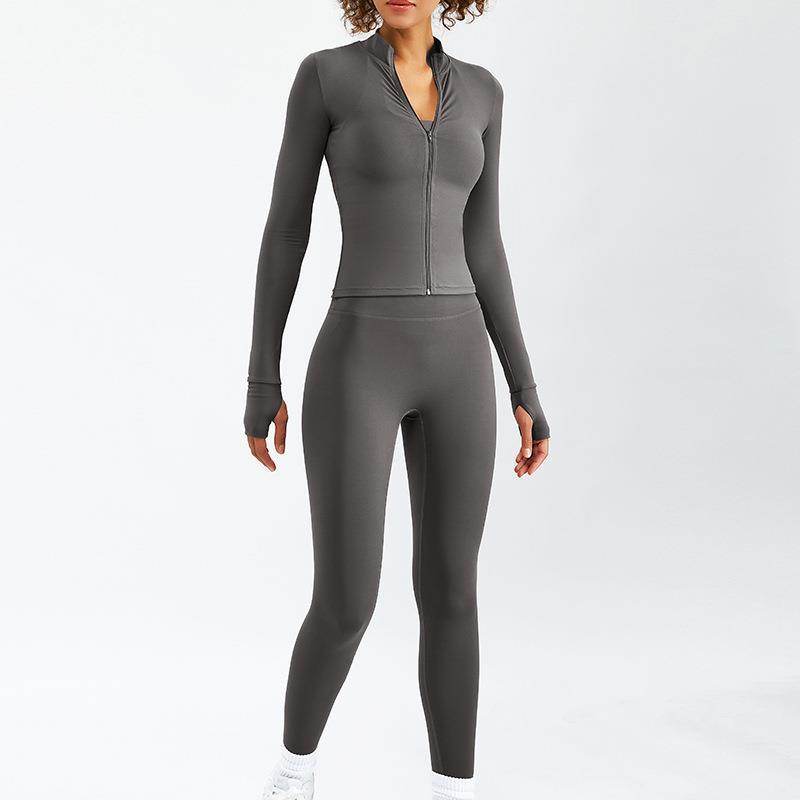 2pcs set Nude Feel Workout Outfit set Gym Clothes for women - EX-STOCK Canada
