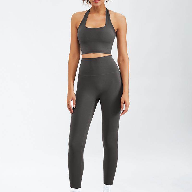2pcs set Nude Feel Workout Outfit set Gym Clothes for women - EX-STOCK Canada