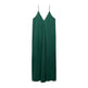 Elegant Women’s Summer Maxi Dress Casual Spaghetti Straps Solid V-Neck Cami Backless Dresses - EX-STOCK Canada