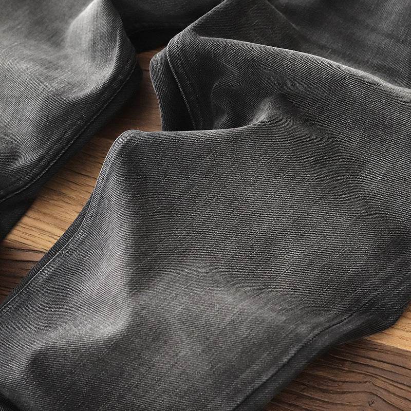 Denim Cotton Men's Heavy Black Washed Denim Jeans Pant trouser - EX-STOCK Canada