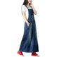 Casual All-match Mop Denim Suspender Dress - EX-STOCK Canada