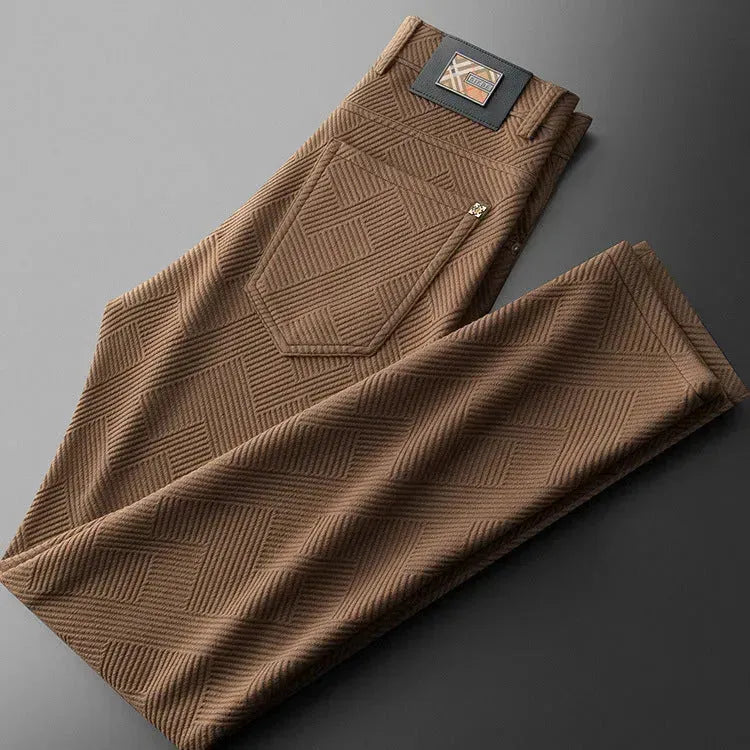 LOVI & VOUGE Autumn And Winter Jacquard Casual Pants trouser For Men - EX-STOCK CANADA