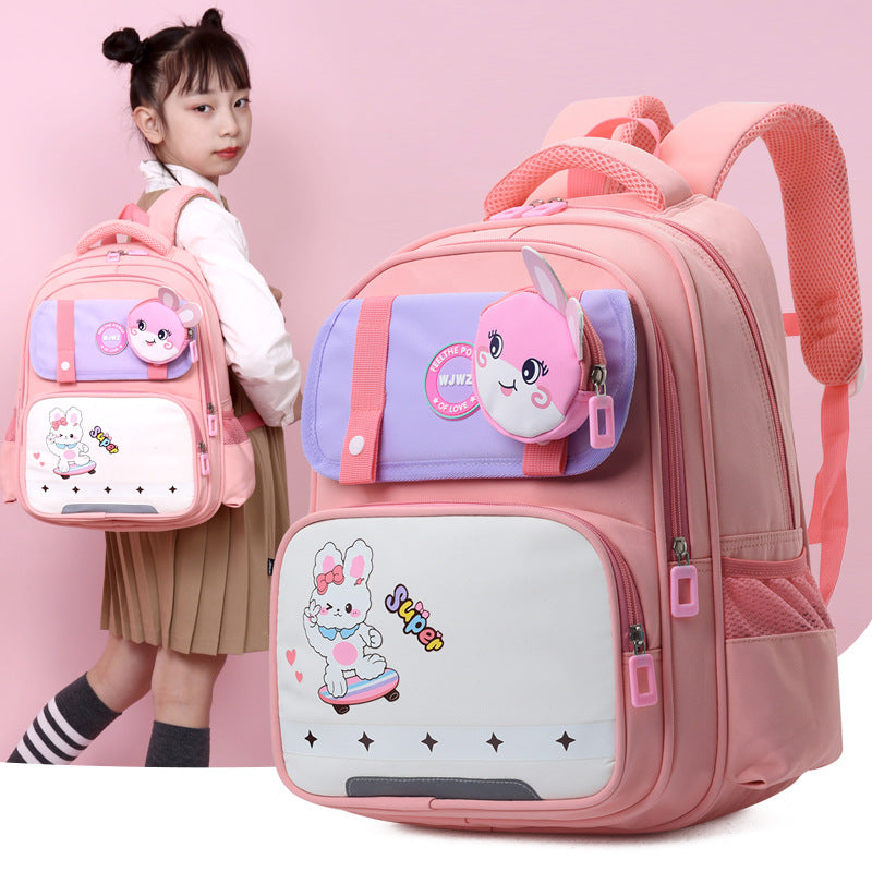 Elementary School Student Schoolbag Large Capacity Spine Protection Lightweight Dinosaur EX-STOCK