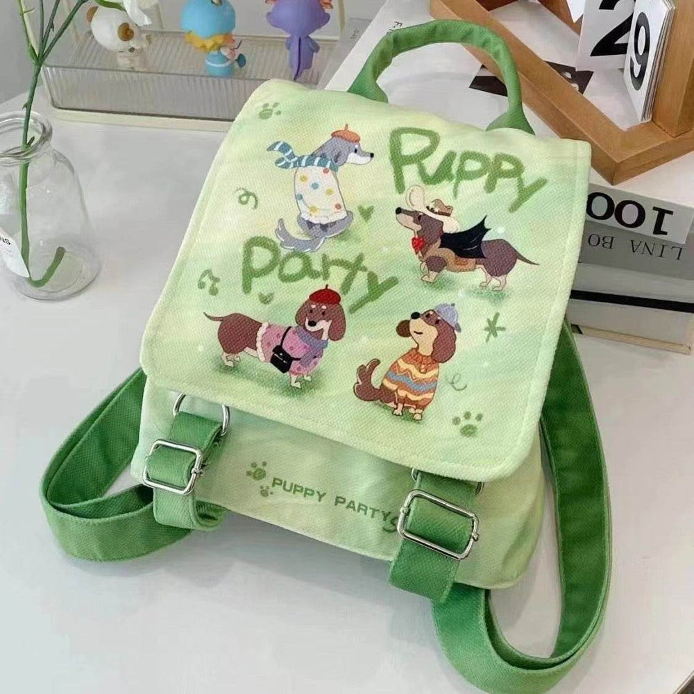 Puppy Party Backpack – Cute School Bag for Kids - EX-STOCK Canada