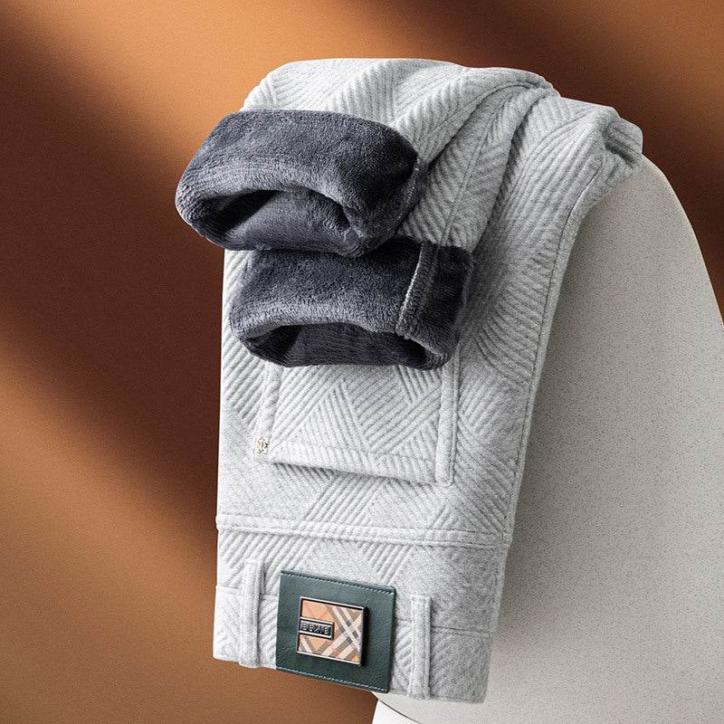 LOVI & VOUGE Autumn And Winter Jacquard Casual Pants trouser For Men - EX-STOCK Canada