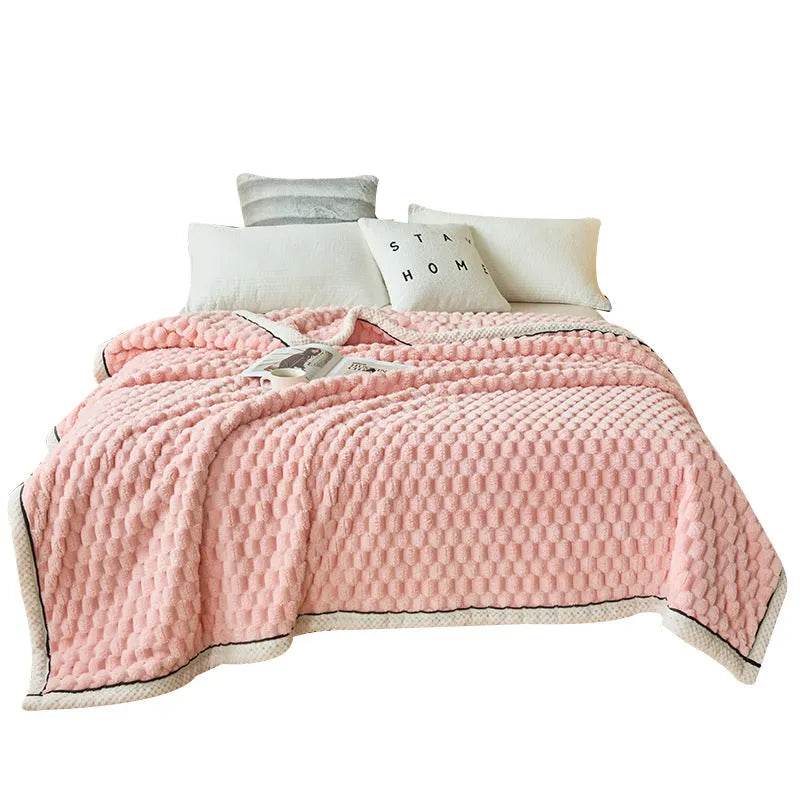 Coral Flannel Winter Thicken Thermal Cover Blanket - EX-STOCK Canada