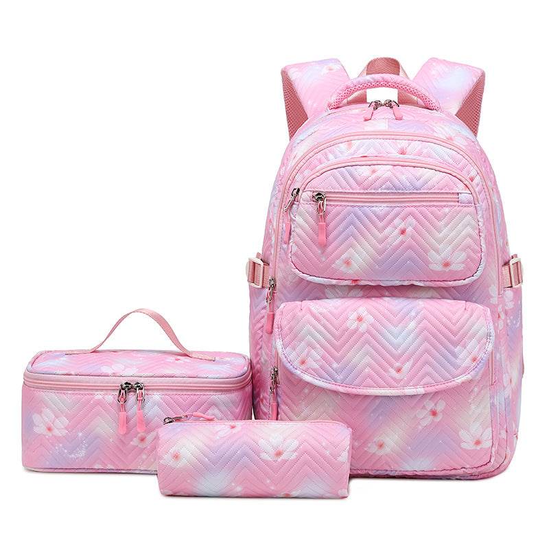 Printed Schoolbag Three-piece Fashion Backpack - EX-STOCK Canada