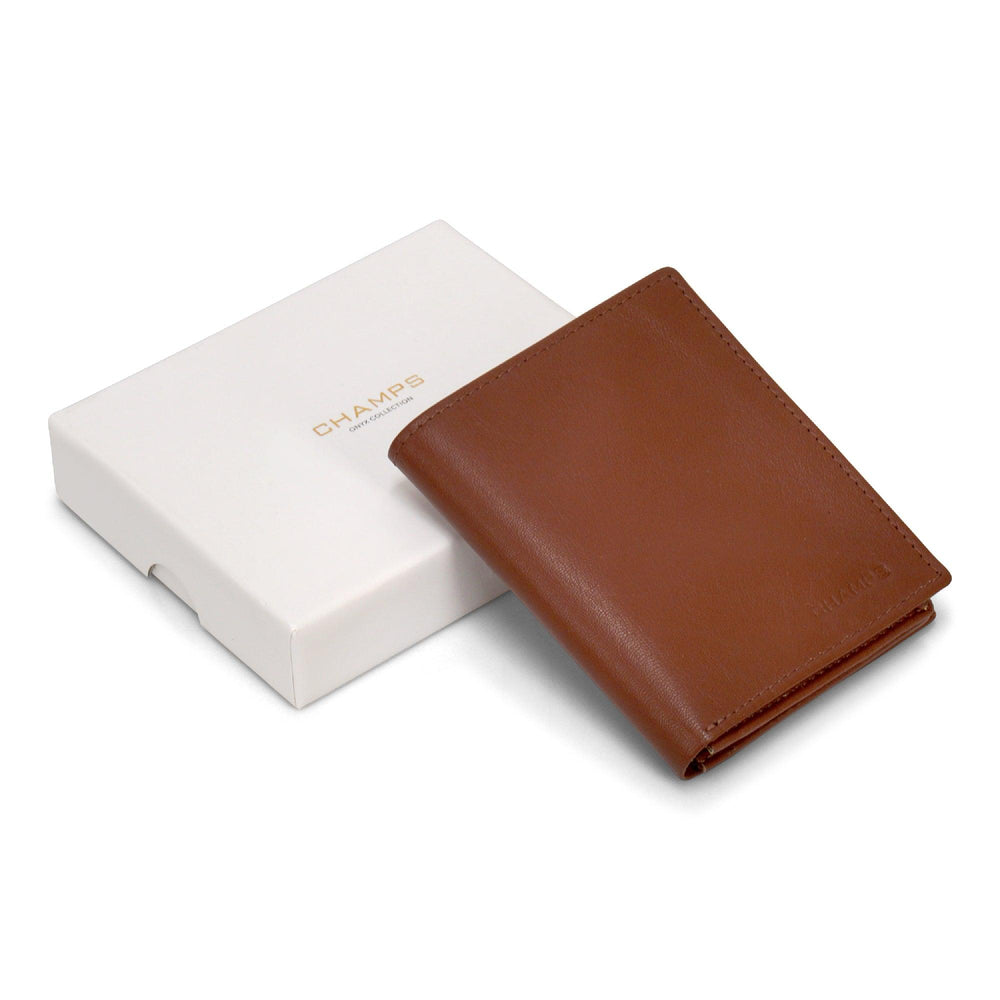 Portefeuille vertical en onyx / cuirEX-STOCK Canada