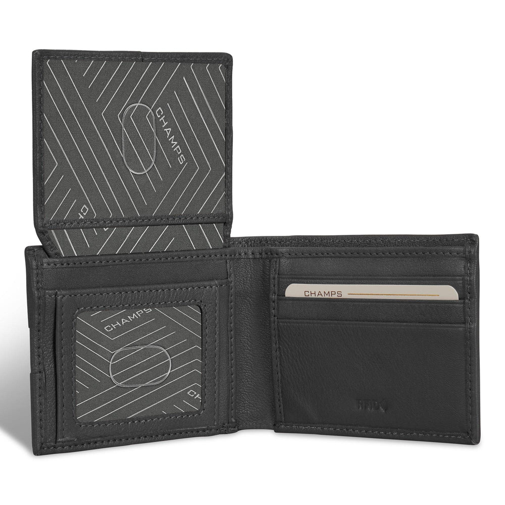 Onyx / Leder Oberer Flügel BrieftascheEX-STOCK Canada