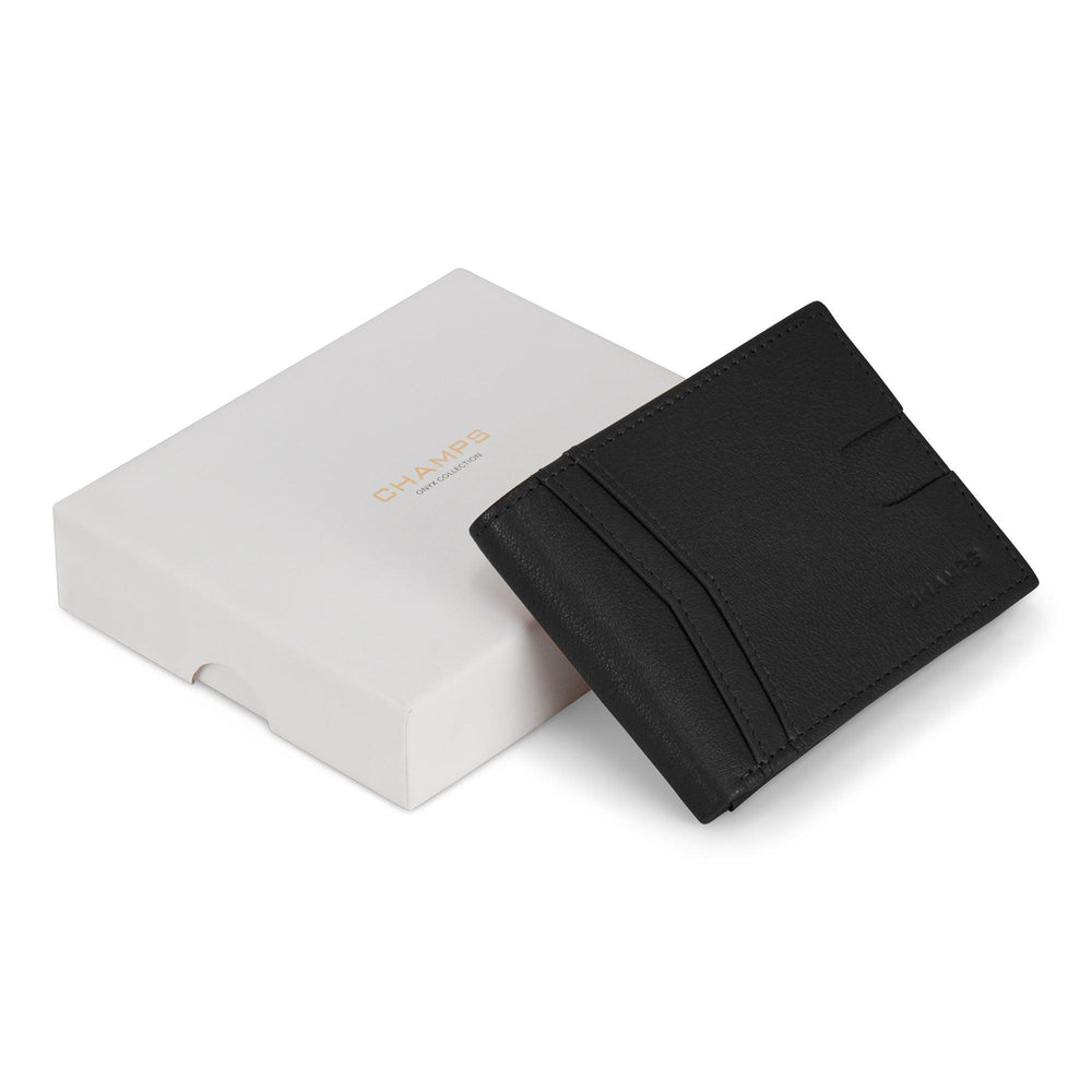 Onyx / Leder Oberer Flügel BrieftascheEX-STOCK Canada