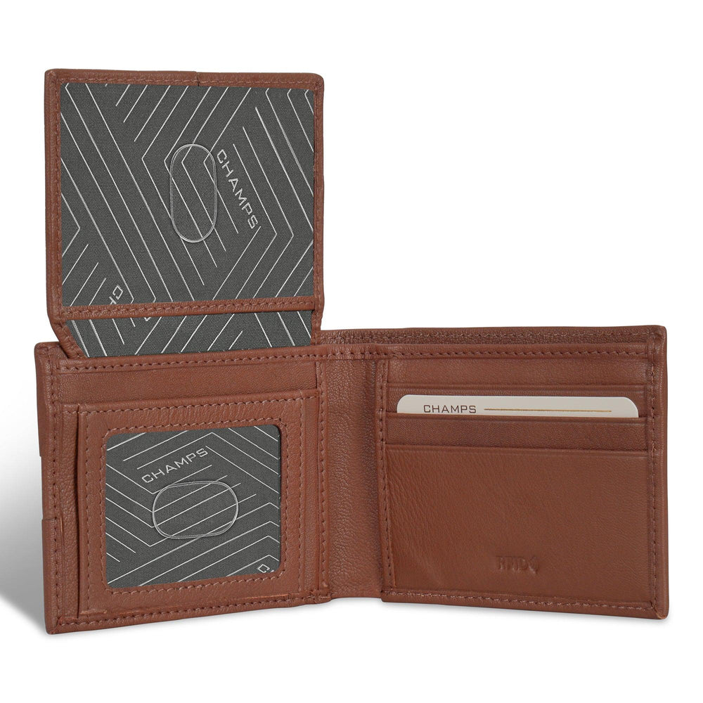 Onyx / Leder Oberer Flügel BrieftascheEX-STOCK Canada