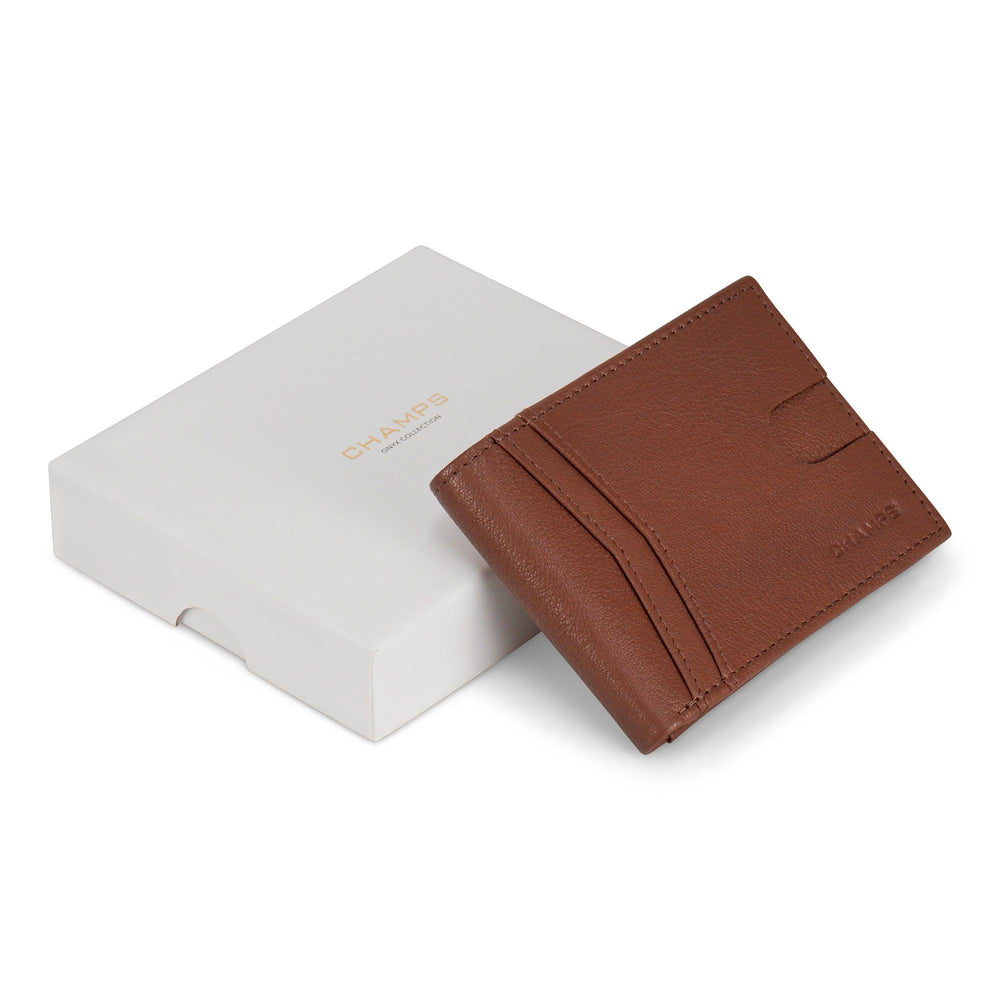Onyx / Leder Oberer Flügel BrieftascheEX-STOCK Canada