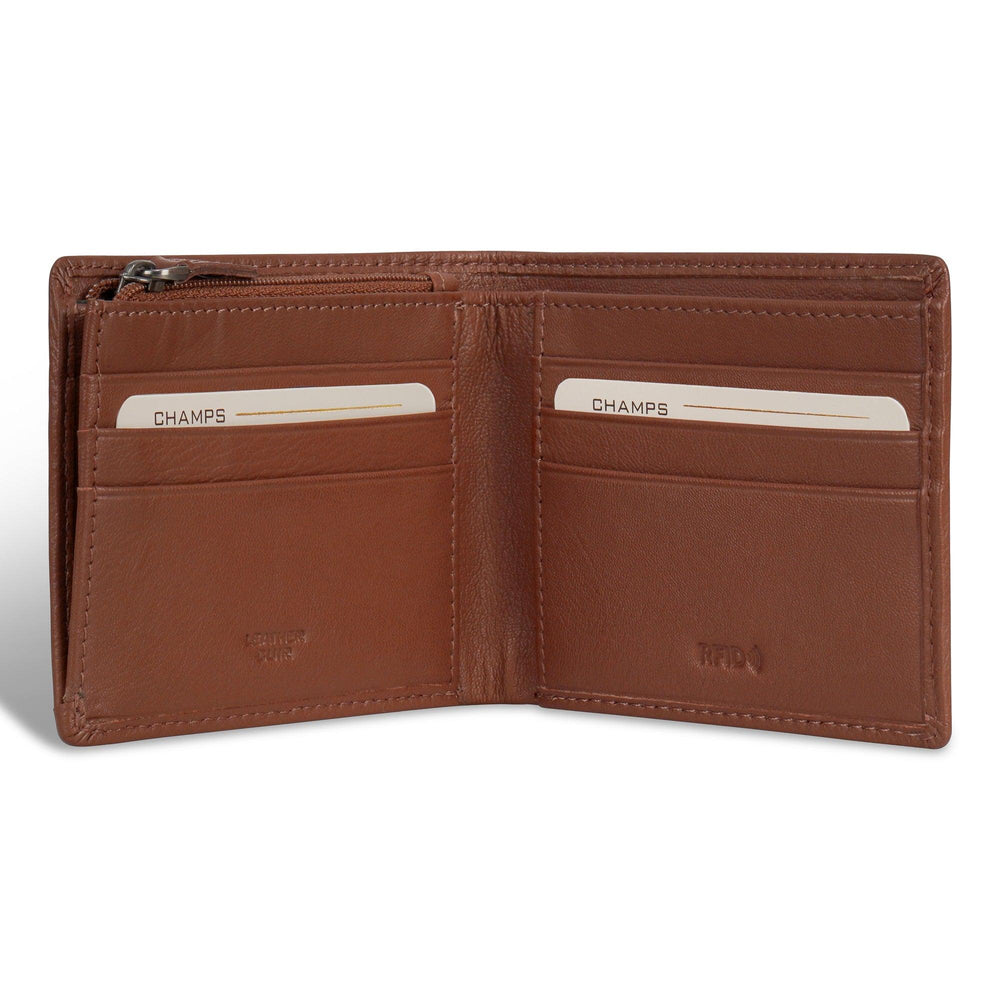 Onyx / Leder Reißverschluss Bi-Fold GeldbörseEX-STOCK Canada