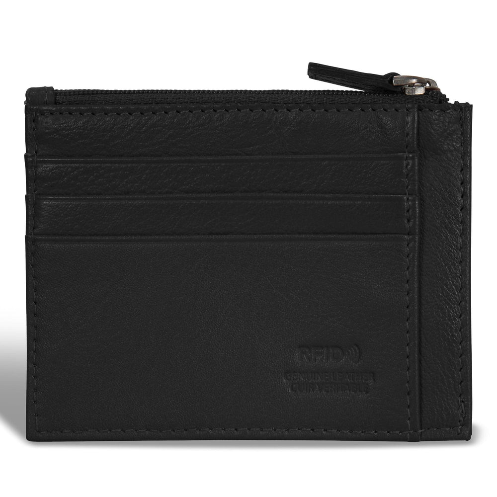 Porta Carte con Cerniera in Onice / PelleEX-STOCK Canada