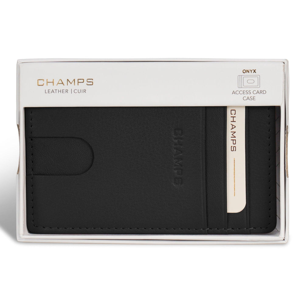 Porte-cartes en cuir / OnyxEX-STOCK Canada