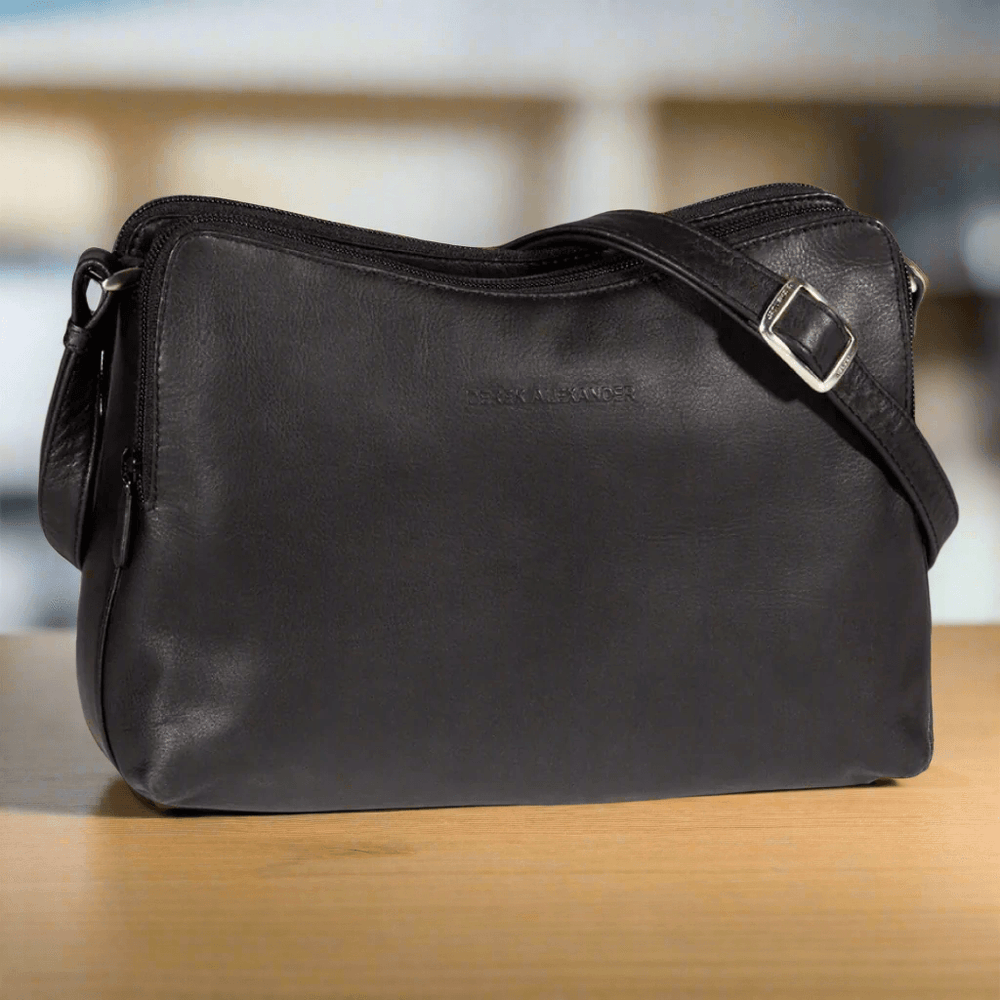 Borsa a tracolla in pelle Derek AlexanderEX-STOCK Canada