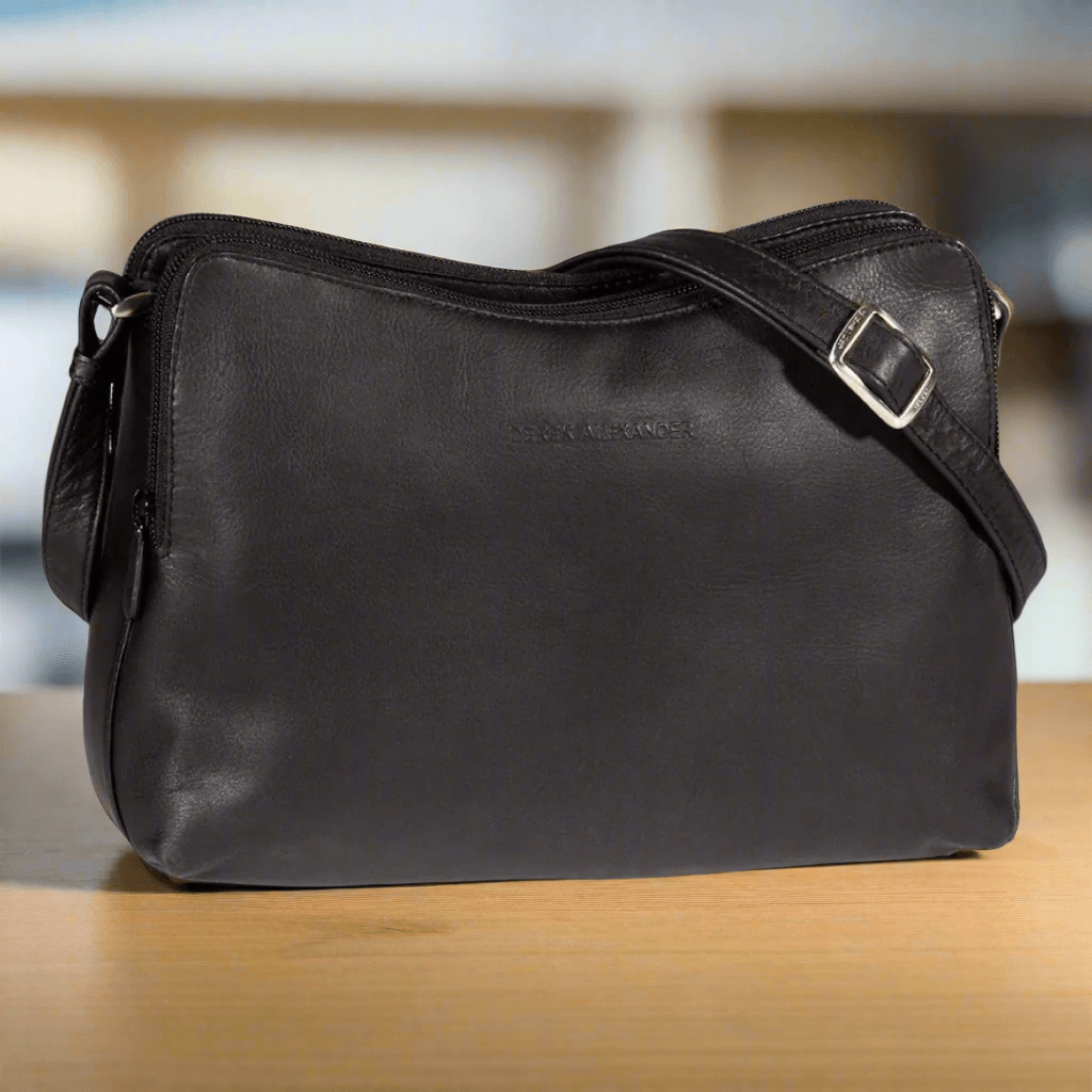 Borsa a tracolla in pelle Derek AlexanderEX-STOCK Canada