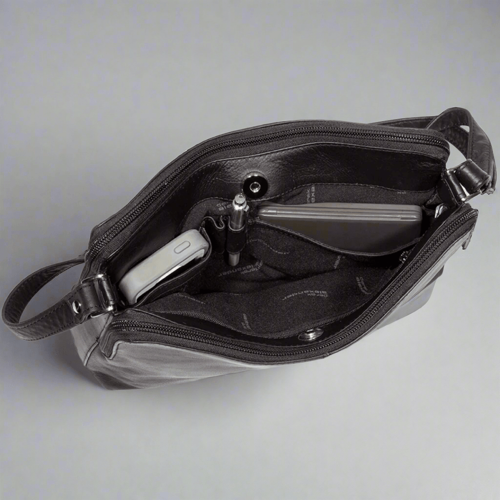 Borsa a tracolla in pelle Derek AlexanderEX-STOCK Canada
