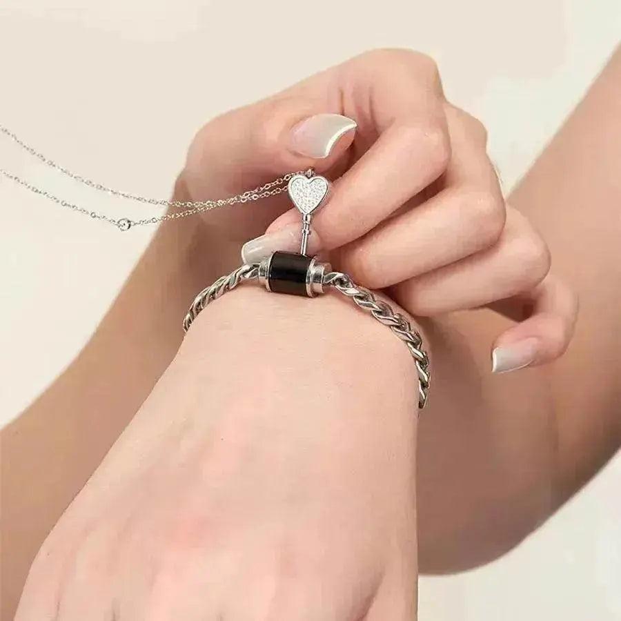 Un Candado Amor Pulsera Pequeño Candado Para Pareja Collar - EX-STOCK Canada