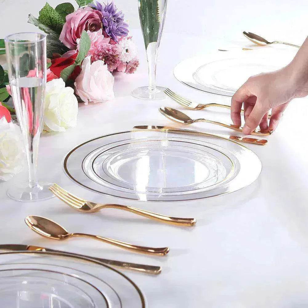 One-time Plastic Tableware, Including 90 Forks, 90 Knives And 90 Spoons - EX-STOCK Canada