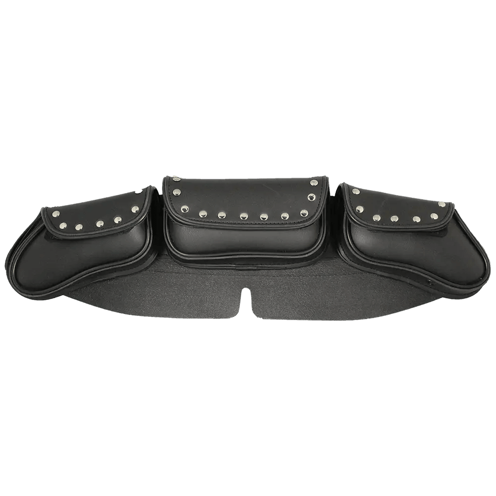 Borsa per parabrezza in PVC curvo con borchie Open Road ChromeEX-STOCK Canada