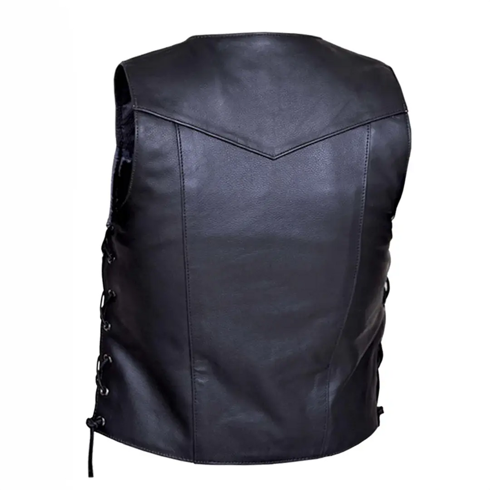 Open Road Herren Lederweste mit 10 TaschenEX-STOCK Canada