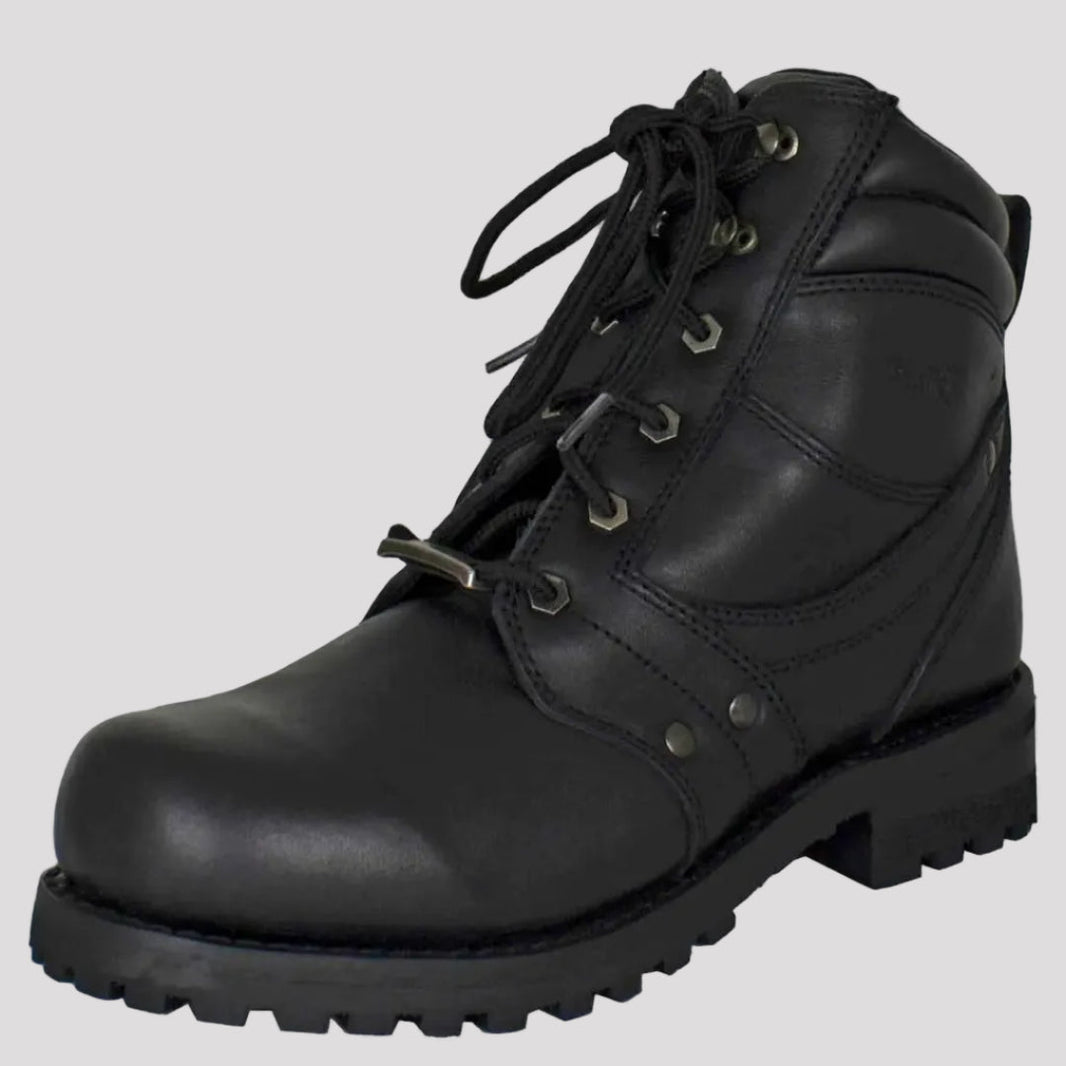 Open Road Men's 7" Lace-Up Motorcycle Boots