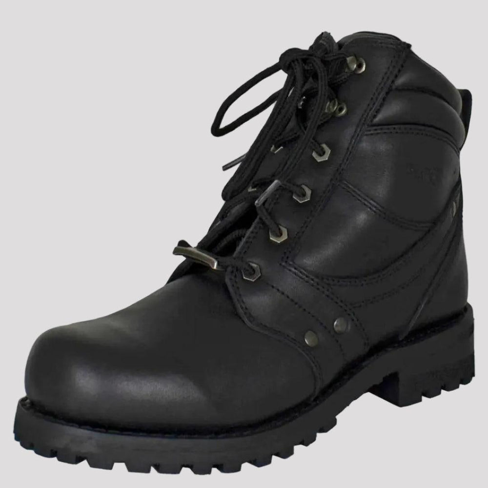 Open Road Men's 7" Lace-Up Motorcycle Boots