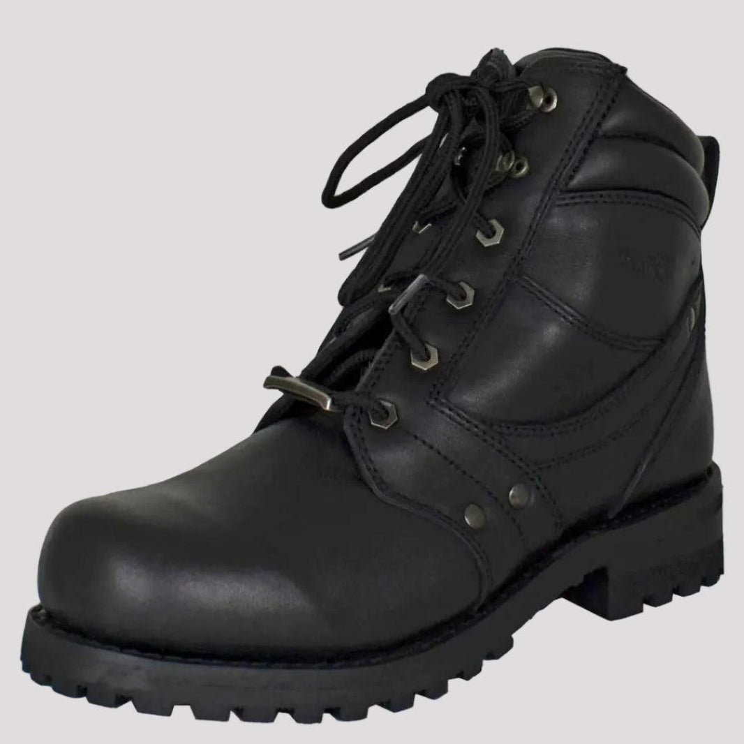 Open Road Men's 7" Lace-Up Motorcycle Boots