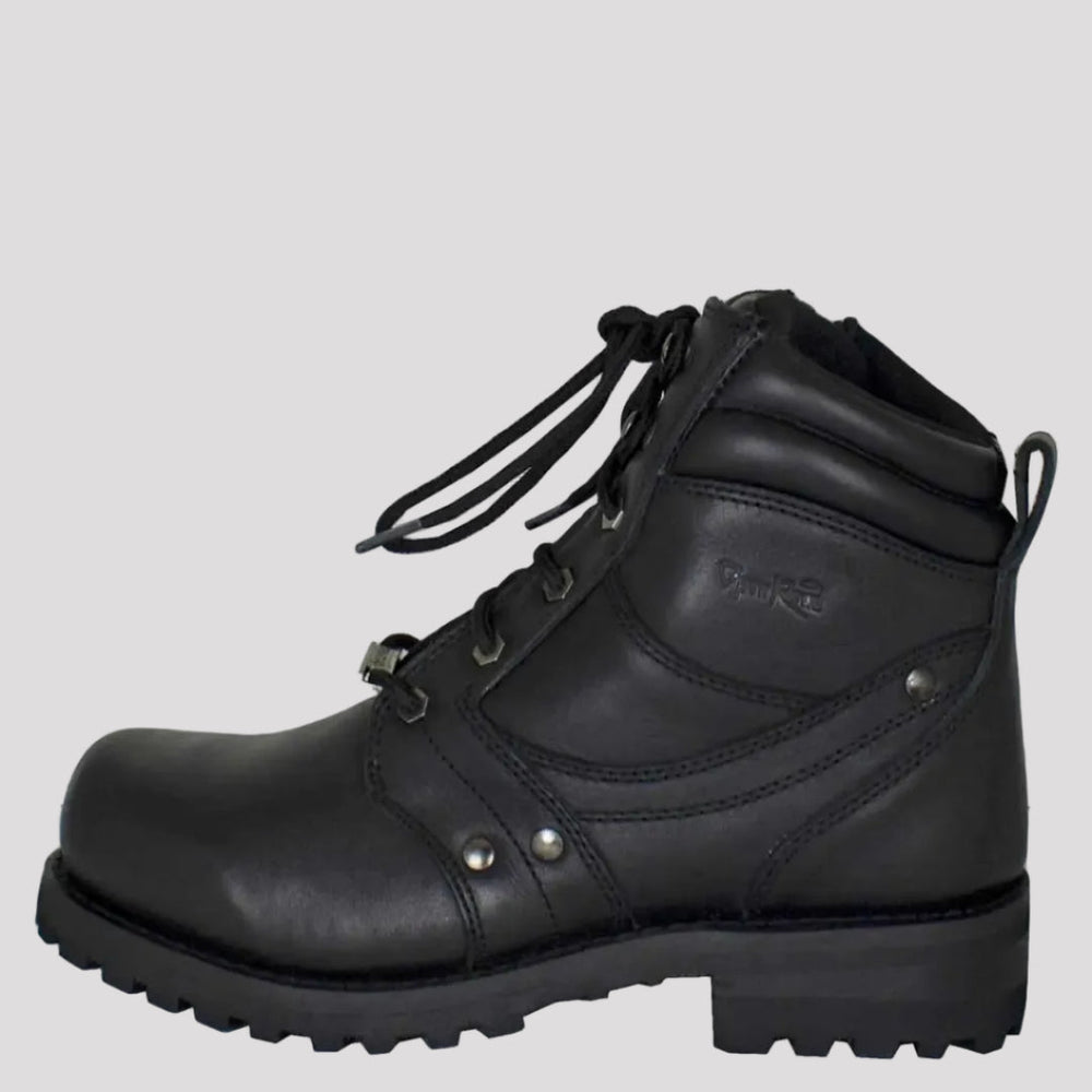 Open Road Men's 7" Lace-Up Motorcycle Boots