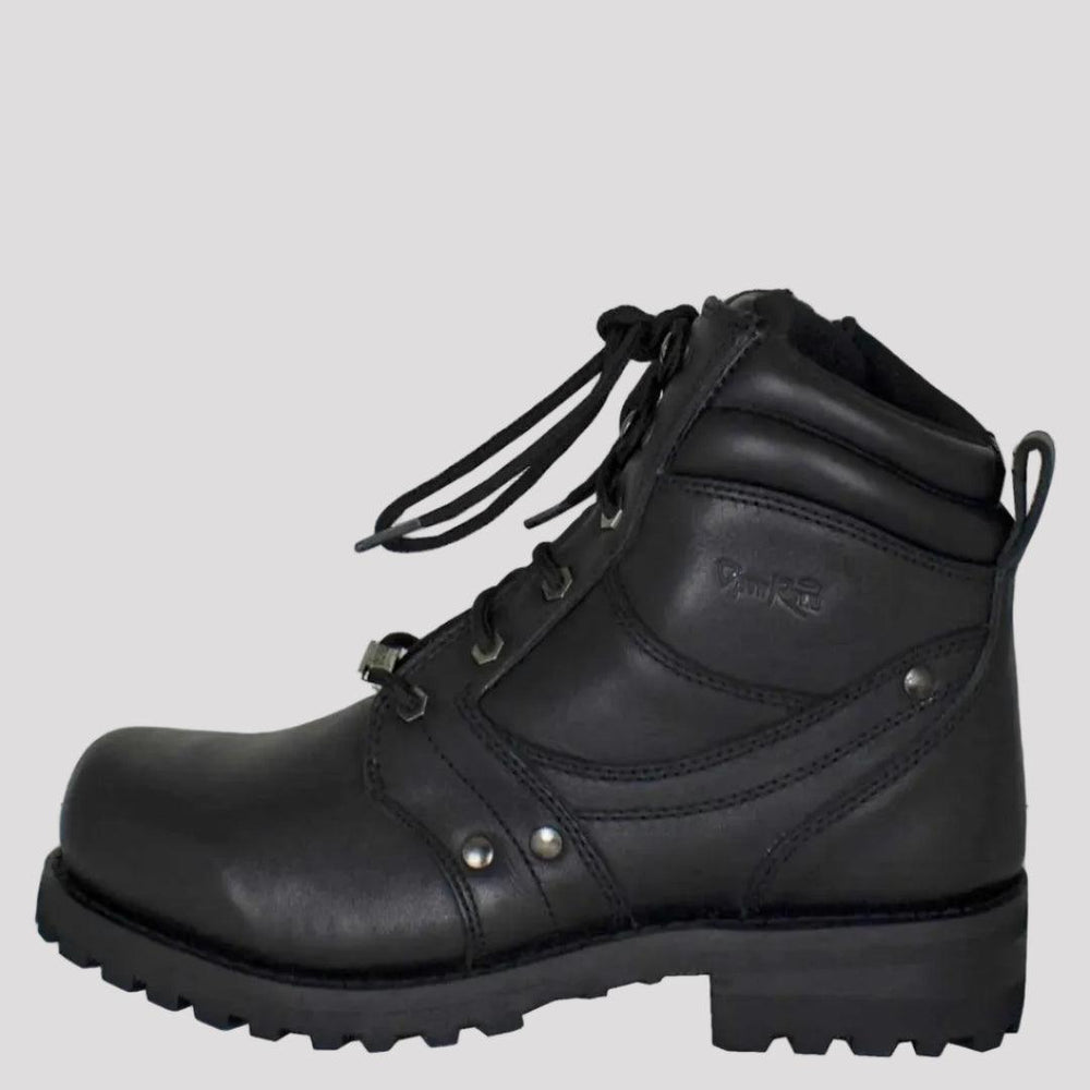 Open Road Men's 7" Lace-Up Motorcycle Boots