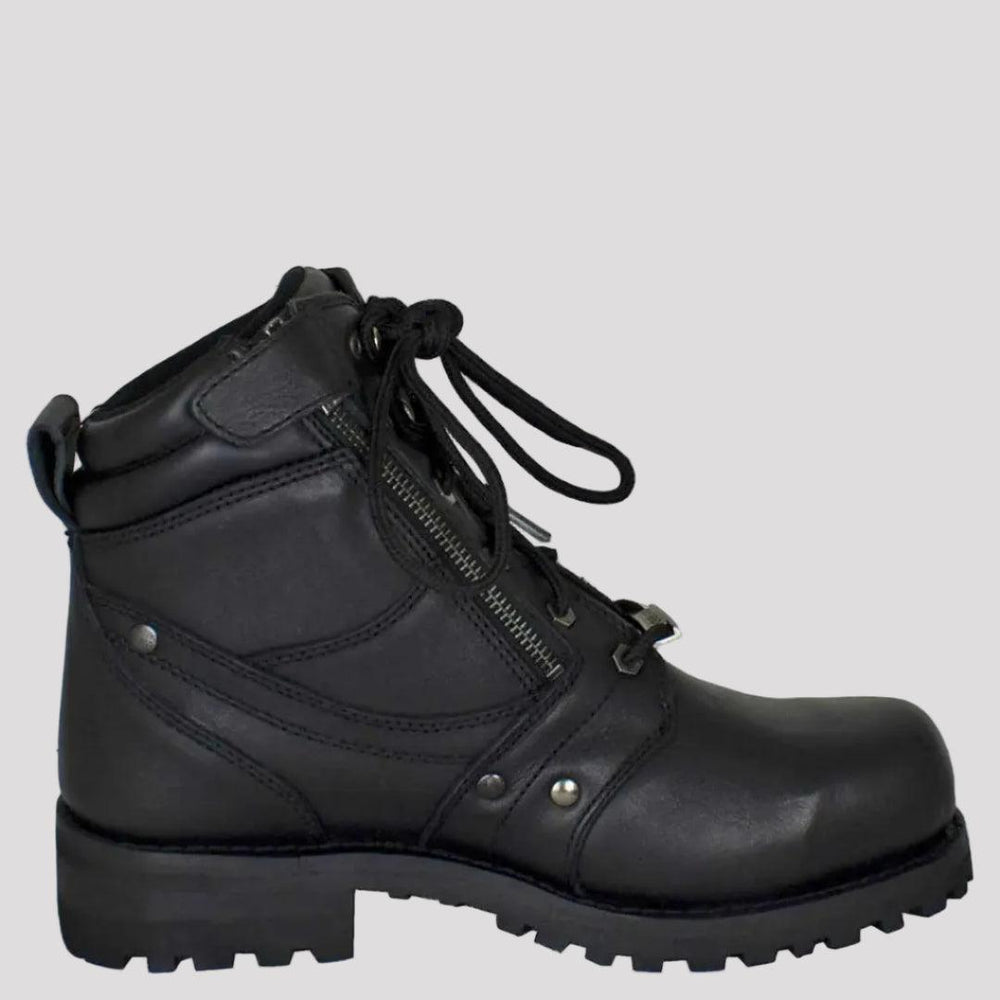 Open Road Men's 7" Lace-Up Motorcycle Boots